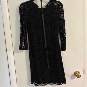 Black lace dress